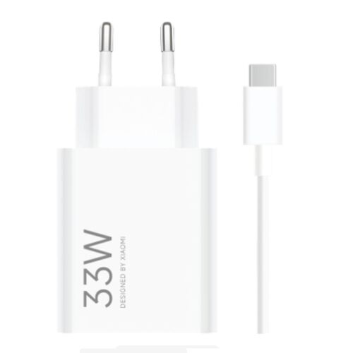Xiaomi Mi Travel Charger Combo, hálózati töltő USB-A-Type-C kábellel, 33W, fehér EU BHR9956EU