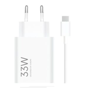 Set încărcător de călătorie Xiaomi Mi Travel Charger Combo, 33W, alb, cu cablu USB-A la USB-C - Adaptoare de rețea