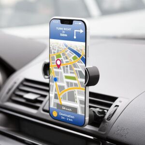 Telefontartó - szellőzőrácsra rögzíthető - fekete 122586142 - MNC