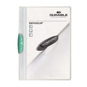 Gyorsfűző, klipes, A4, DURABLE "Swingclip® 30", sötétzöld 122868530 - Durable