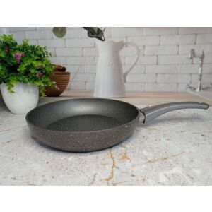 OMS 28 cm patelnia granitowa, szara - Nonbrand Patelnia