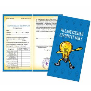 Vicces villanyszerelő bizonyítvány ajándék ötlet - Vicces ajándék