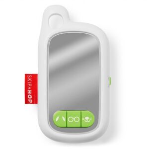 SKIP HOP Explore & More Selfie Telefon, fehér baba játéktelefon tükörrel, 3 gombbal, zöld részletekkel - Skip Hop