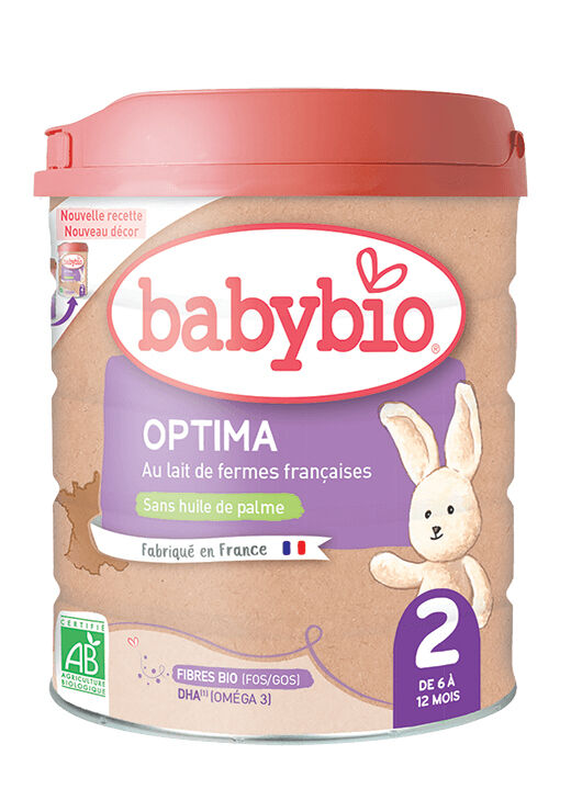 BABYBIO OPTIMA 2 bio csecsemőtápszer 800 g