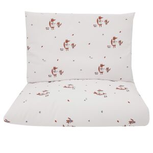 EKO Fox 2-piece Baby Bedding Set 90x120cm, cute fox print - Eko