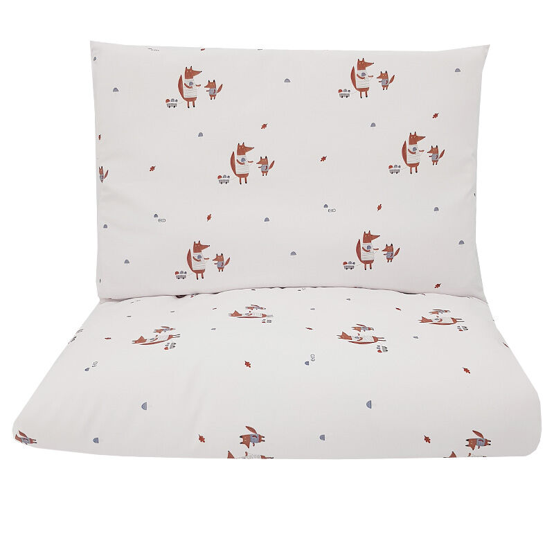 E-shop EKO Posteľná bielizeň 2-dielna Fox 90x120cm + 40x60cm