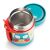 Open Skip Hop Zoo Owl Food Thermos showing stainless steel interior