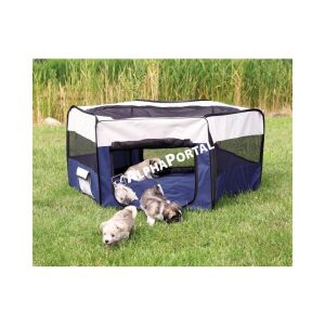 Trixie Kennel Kültéri Nylon Nyúlnak Kölyök Kutyának Kék És Szürke 130*55cm 122606767 - Kutya kennel & Kifutó