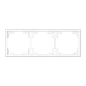 Cadru triplu Commel alb 122612001 - Rame pentru întrerupătoare