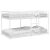 vidaXL fehér acél emeletes ágy matrac nélkül 107 x 203 cm 138842890