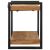 Fali polc 110x33x45 cm tömör akácfa fali polc, oldalnézet
