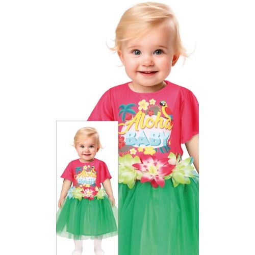 Aloha baby trópusi lány gyerekjelmez szoknyával 18-24 hónapos