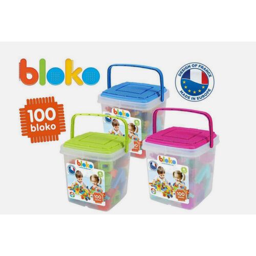 Bloko tüskés építőjáték 100 db-os játszóvödörben 122636716