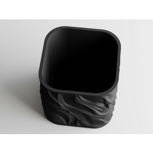 Декоративна саксия Sani, Zephyra, голяма 112 x 112 x 109 mm, Matte Black 122637128 - Градинарство