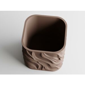 Декоративна саксия Sani, Zephyra, малка 68 x 68 x 65 mm, Dark Brown Matt 122637201 - Градинарство