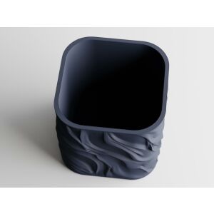 Ghiveci decorativ Sani, Zephyra, mare 112 x 112 x 109 mm, Albastru Inchis Mat 122637242 - Ghivece pentru flori