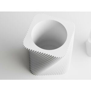 Декоративна саксия Sani, Corba, малка 87 x 87 x 85 mm, Matt White 122637318 - Градинарство