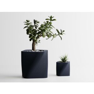 Dekotopf Sani, Corba, mittel 115 x 115 x 112 mm, dunkelblau matt 122637329 - Blumentöpfe