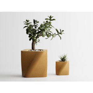 Декоративна саксия Sani, Corba, малка 87 x 87 x 85 mm, злато 122637334 - Градинарство