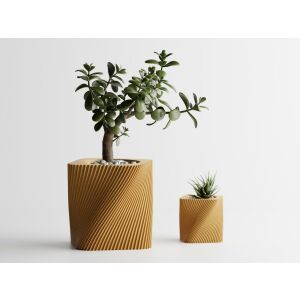 Ghiveci decorativ Sani, Corba, mediu 115 x 115 x 112 mm, Auriu 122637339 - Ghivece pentru flori