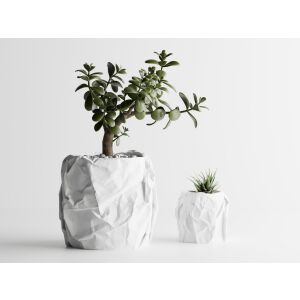 Dekotopf Sani, Miami, klein 114 x 114 x 107 mm, Mattweiß 122637416 - Blumentöpfe