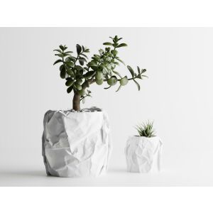 Декоративна саксия Sani, Miami, голяма 175 x 174 x 164 mm, Matt White 122637418 - Градинарство