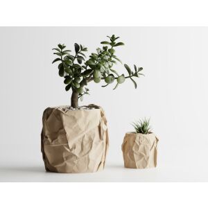 Dekotopf Sani, Miami, groß 175 x 174 x 164 mm, Sand Matt 122637423 - Übertöpfe