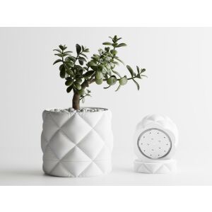 Dekotopf Sani, Atlanta, klein 91 x 91 x 85 mm, Mattweiß 122637437 - Blumentöpfe