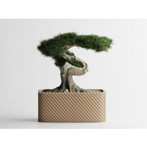 Декоративна саксия Sani, Bonzai, голяма 185 x 103 x 80 mm, Sand Matt 122637450 - Градинарство