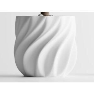 Декоративна саксия Sani, Венеция 119 х 119 х 112 мм, Матово бяло 122637511 - Градинарство