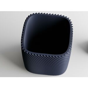 Ghiveci decorativ Sani, Malibu 92 x 92 x 93 mm, Albastru Inchis Mat 122637571 - Ghivece pentru flori