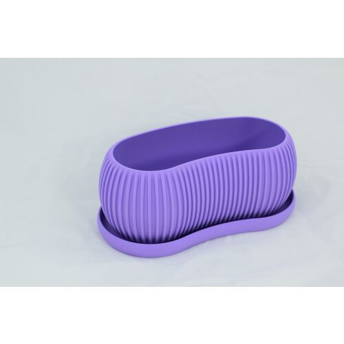 Декоративна саксия Sani, Terra 202 x 108 x 85 mm, Лилава 122637679