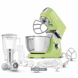 Sencor STM 6357GG grüne Küchenmaschine mit Zubehör zum Mischen, Mahlen und Wurstherstellung - Küchenroboter
