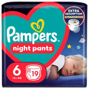 Pampers Night Nappy Pants Pants 15kg+ Large 6 (19pcs) 145388579 - Diapering