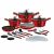 Full Berlinger Haus BH-7180 Cookware Set with Pots, Pans, and Utensils