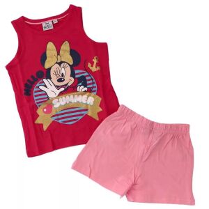 Disney Minnie Hello Summer rózsaszín rövid pizsama szett lányoknak, 7 éves méret - Homyl