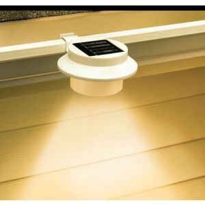 Lumină solară cu 3 LED-uri pentru exterior, care iluminează un perete - Lămpi de perete pentru exterior