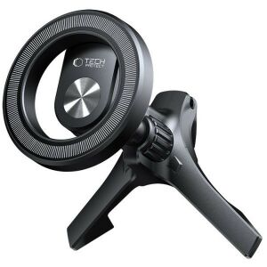 Autós tartó, szellőzőrácsra rögzíthető, 360°-ban forgatható, mágneses, Magsafe kompatibilis, Magsafe gyűrűvel, TP N53 Magnetic Magsafe, fekete