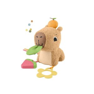 Fisher-Price Sensimals Jucărie de pluș Capibara cu frunză fosnitoare,  mușcător și zornăitor - Fisher Price Jocuri si jucării educative