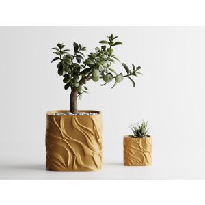 Декоративна саксия Sani, Zephyra, maxi 135 x 135 x 131 мм, злато 122750494 - Градинарство