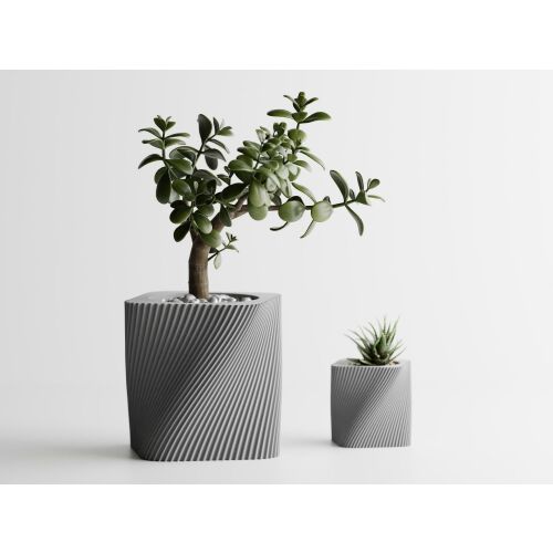 Dekotopf Sani, Corba, mittel 115 x 115 x 112 mm, Hellgrau Matt 122750539