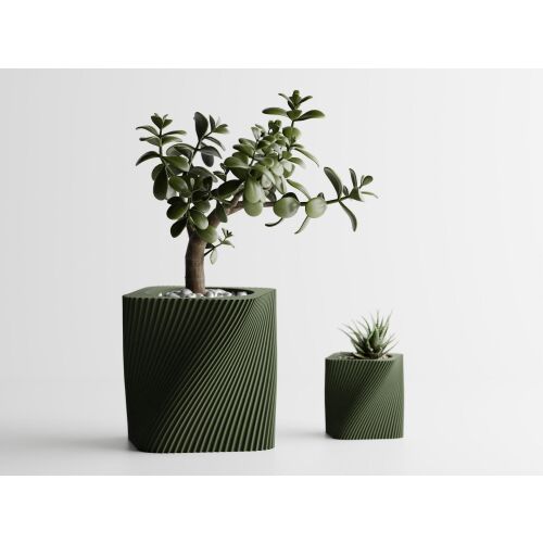 Dekotopf Sani, Corba, mittel 115 x 115 x 112 mm, Dunkelgrün Matt 122750541