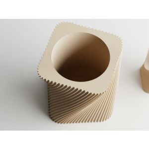 Декоративна саксия Sani, Corba, голяма 144 x 144 x 141 mm, Sand Matt 122750617 - Перфоратор