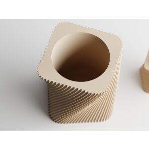 Doniczka dekoracyjna Sani, Corba, maxi 172 x 172 x 169 mm, Sand Matt 122750618 - Punch