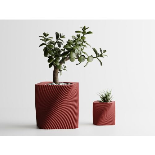 Dekotopf Sani, Corba, mittel 115 x 115 x 112 mm, dunkelrot matt 122750584