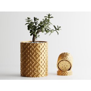 Dekotopf Sani, Nevada, klein 81 x 81 x 102 mm, Gold 122750629 - Übertöpfe