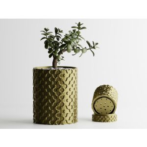 Dekotopf Sani, Nevada, klein 81 x 81 x 102 mm, Bronze 122750632 - Übertöpfe