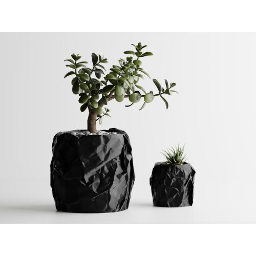 Декоративна саксия Sani, Miami, малка 114 x 114 x 107 mm, Matte Black 122750640