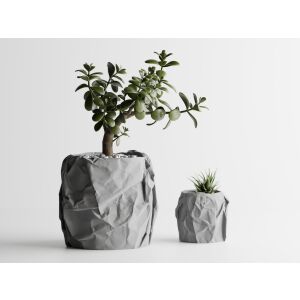 Декоративна саксия Sani, Miami, малка 114 x 114 x 107 mm, Light Grey Matt 122750669 - Перфоратор