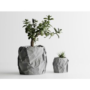 Dekotopf Sani, Miami, groß 175 x 174 x 164 mm, Hellgrau Matt 122750675 - Übertöpfe